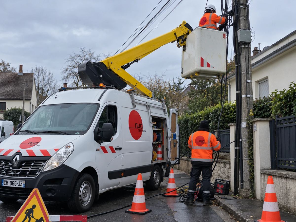 Intervention en hauteur de NUD TELECOM